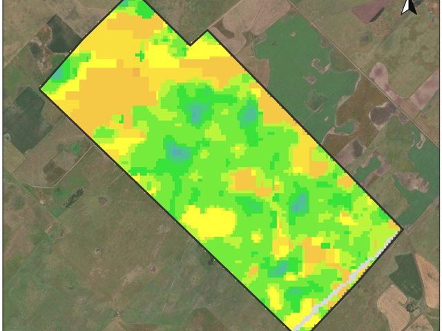 Mapa de riesgo hídrico del campo